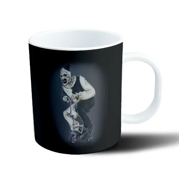 Taza de Plástico Terrifier Art the Clown en Scooter