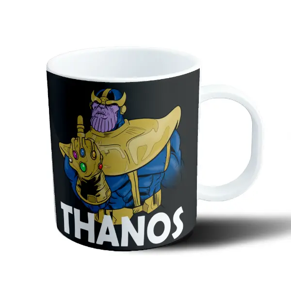 Taza de Plástico Thanos con Guantelete del Infinito