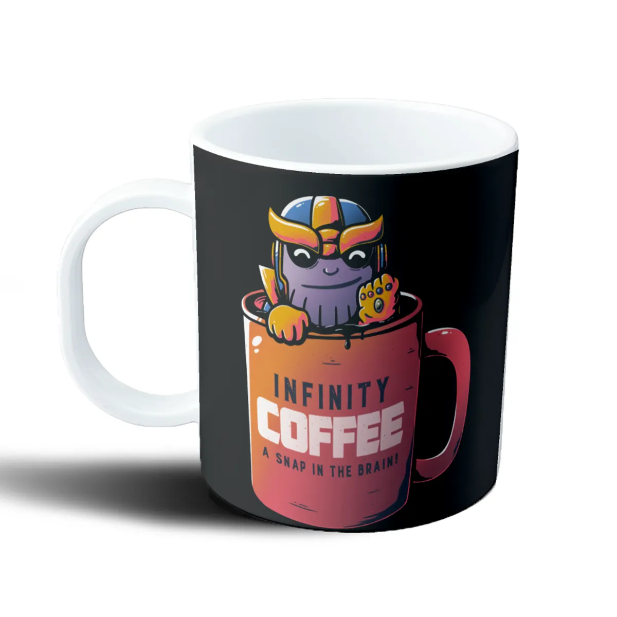 Taza de Plástico Thanos Infinity Coffee A Snap in the Brain - vista 2