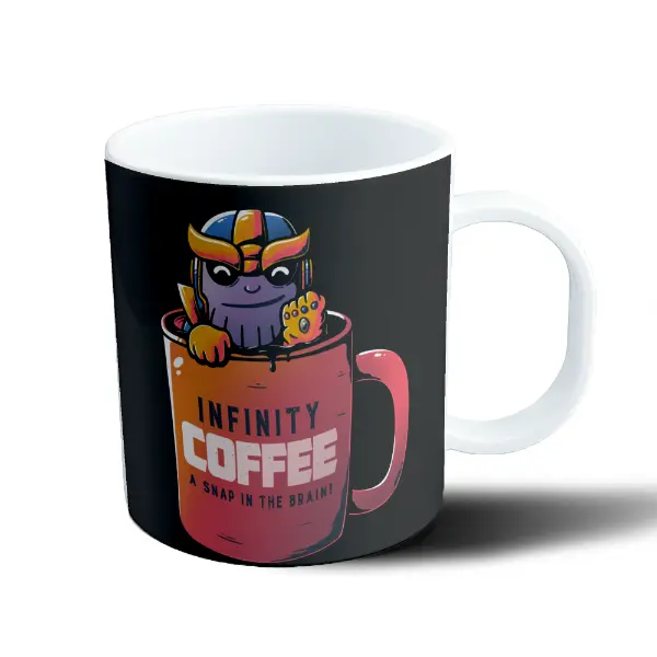 Taza de Plástico Thanos Infinity Coffee A Snap in the Brain