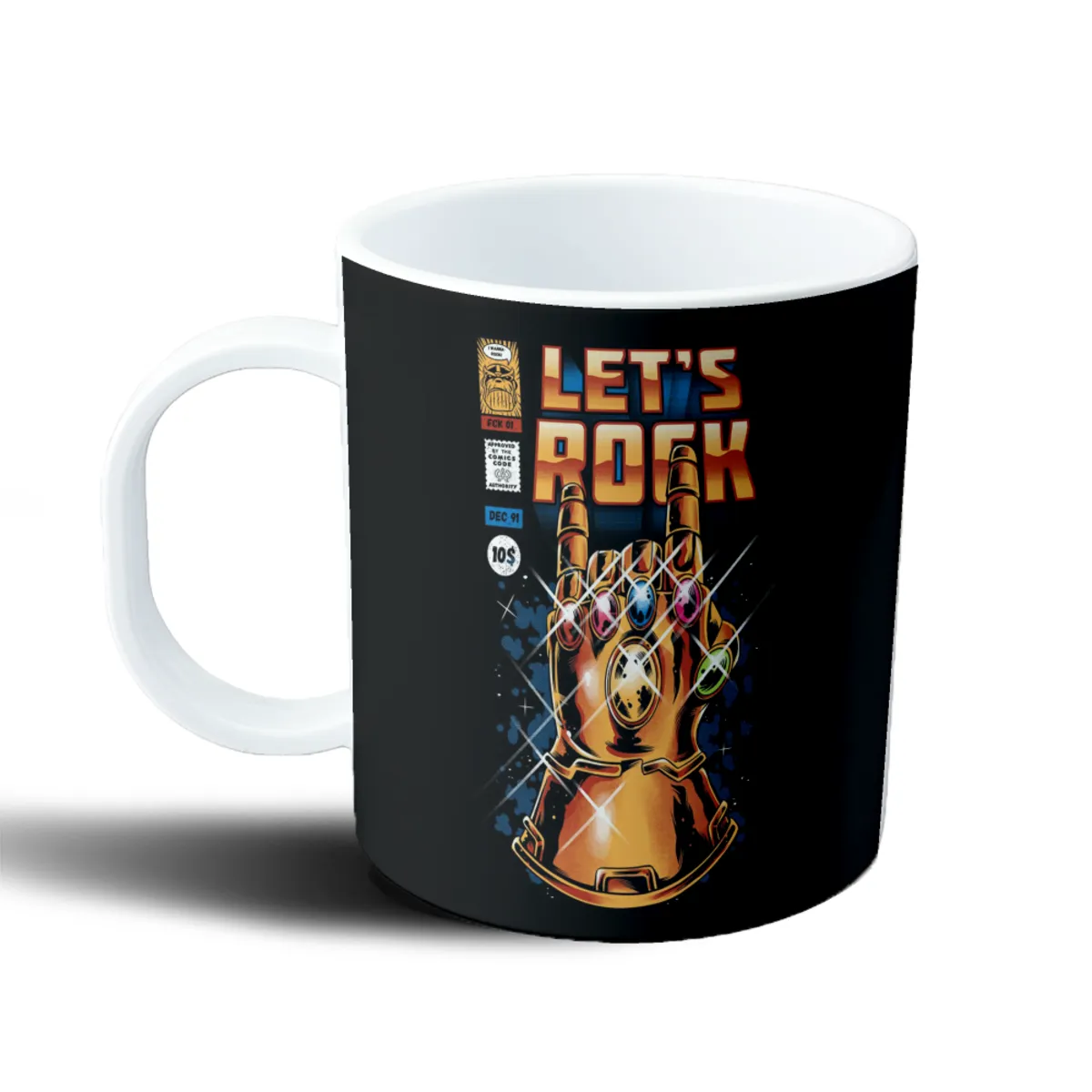 Taza de Plástico Thanos Mad Titan con Guantelete del Infinito - vista 2