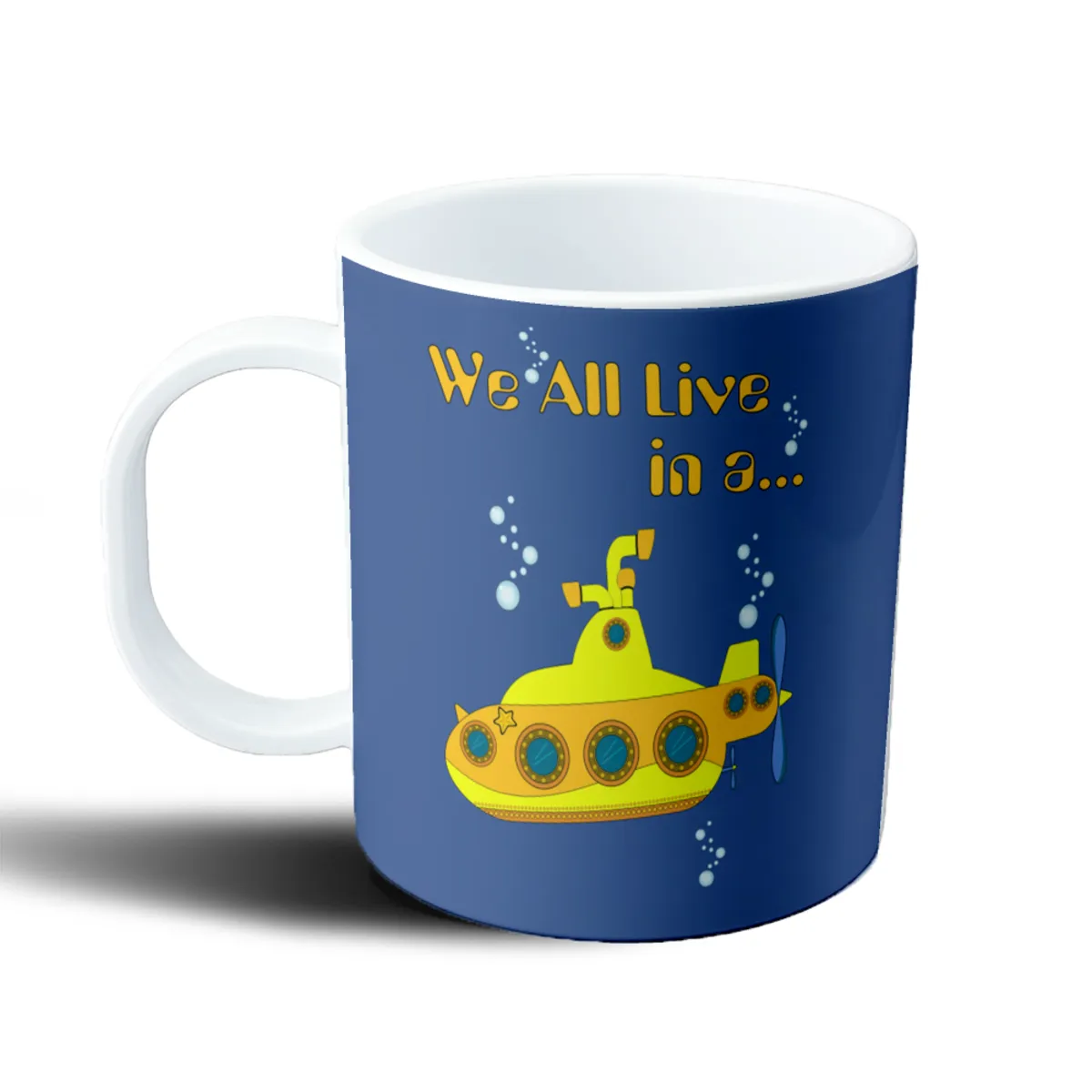 Taza de Plástico The Beatles Yellow Submarine Frase - vista 2