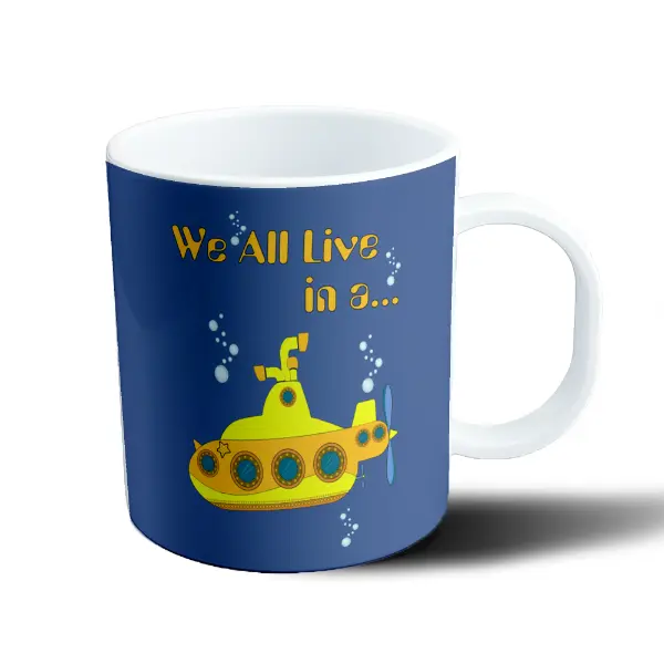 Taza de Plástico The Beatles Yellow Submarine Frase