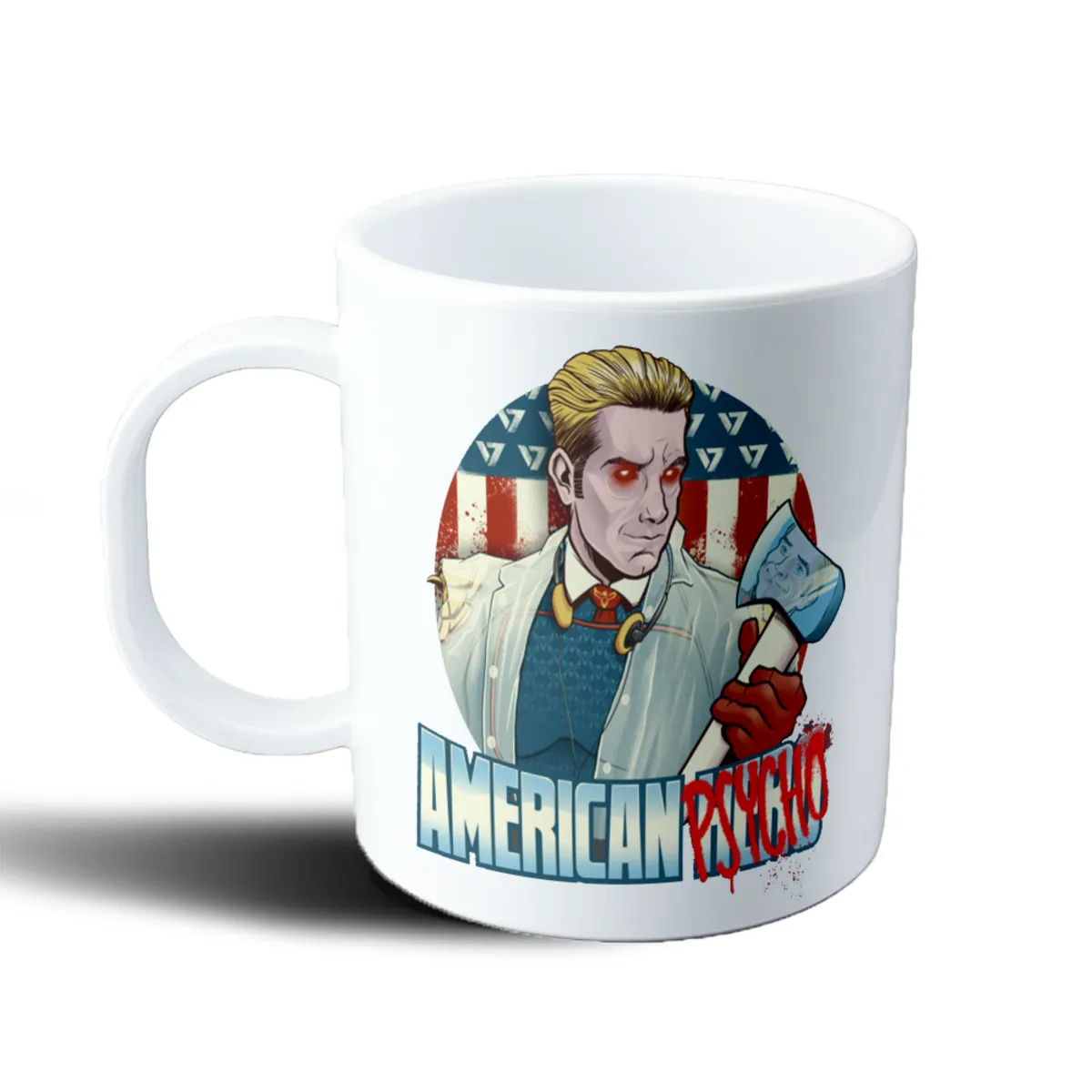 Taza de Plástico American Psycho Patrick Bateman Hacha - vista 2
