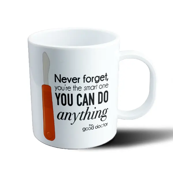 Taza de Plástico The Good Doctor Frase Never Forget You Can Do Anything
