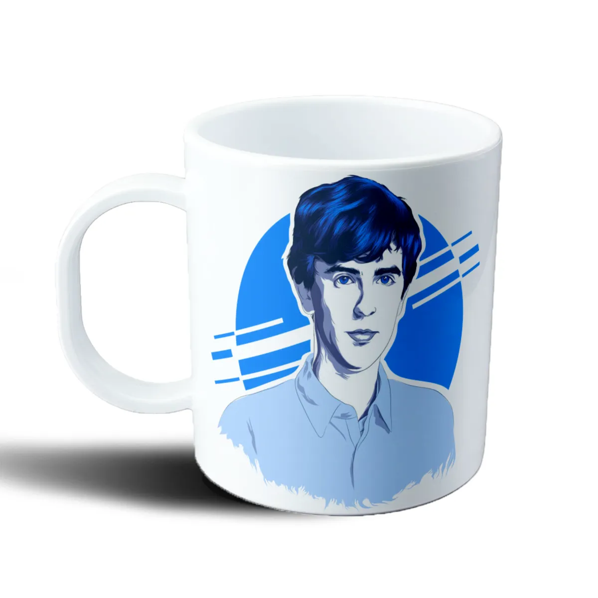 Taza de Plástico The Good Doctor Retrato Azul - vista 2