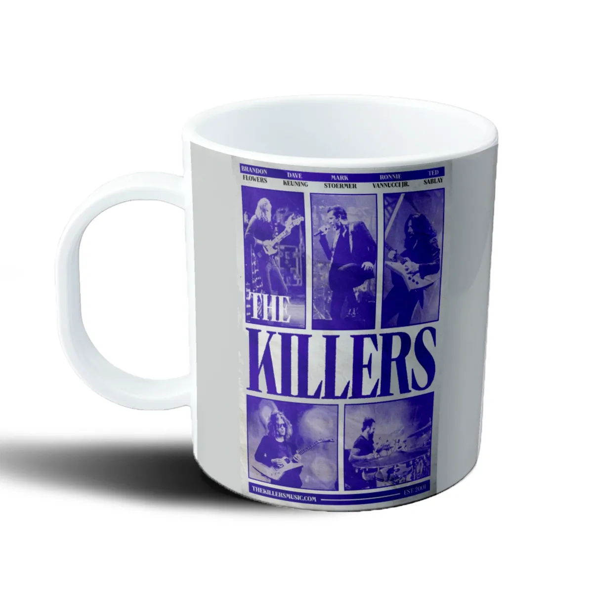 Taza de Plástico The Killers Banda Poster Retro Integrantes - vista 2