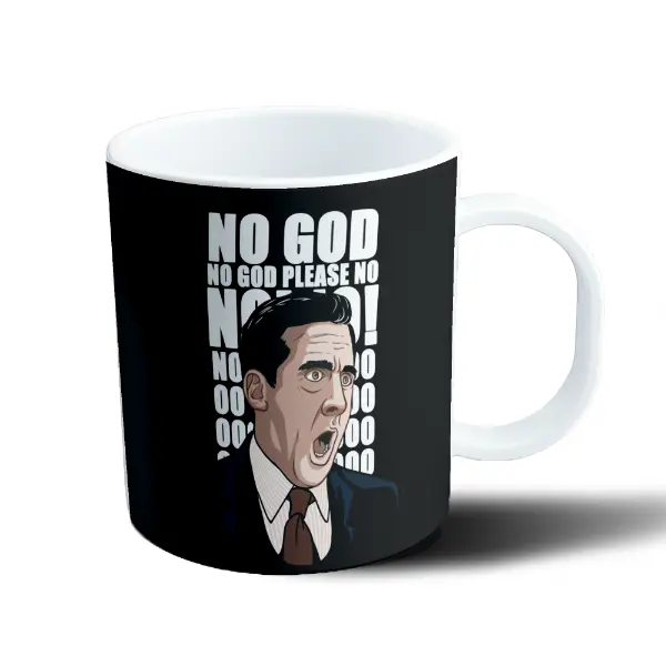 Taza de Plástico The Office Michael Scott No God Please No