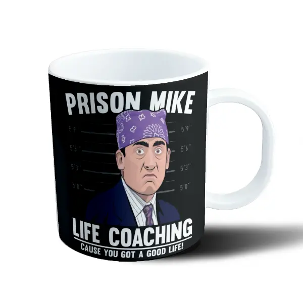Taza de Plástico The Office Prison Mike Life Coaching