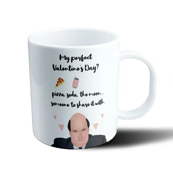 Taza de Plástico The Office Kevin San Valentín Pizza y Soda