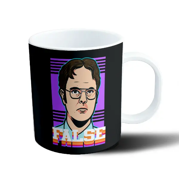 Taza de Plástico The Office Dwight Schrute False
