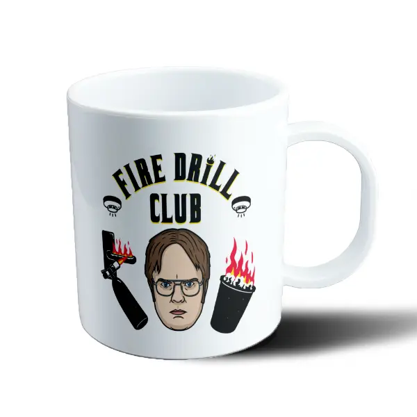 Taza de Plástico The Office Dwight Schrute Fire Drill Club