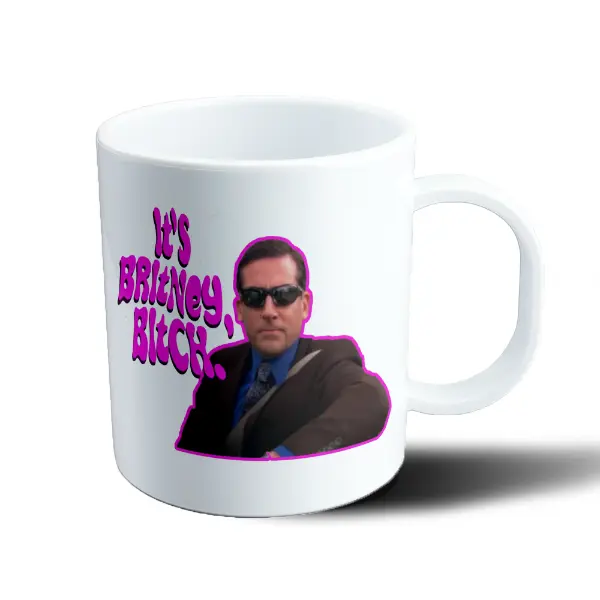 Taza de Plástico The Office Michael Scott It's Britney Bitch