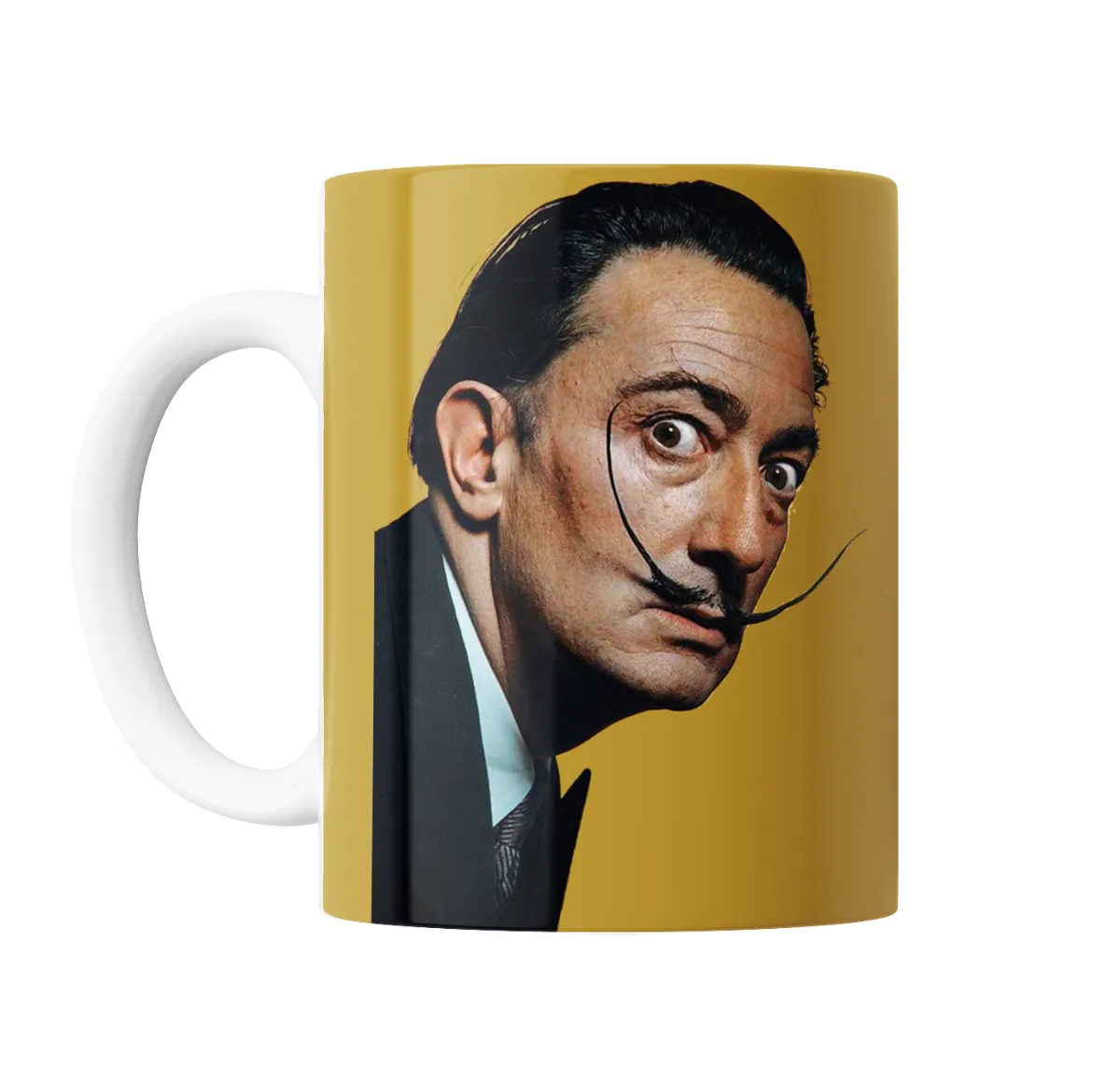 Taza de Cerámica Dali Bigote Retrato Dorado - vista 2