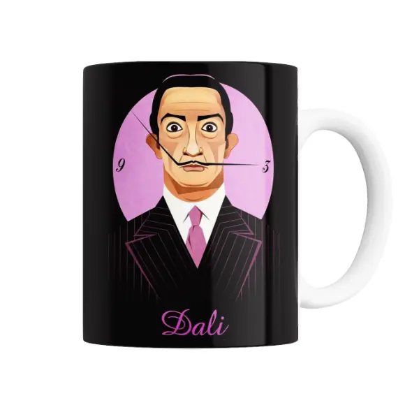 Taza de Cerámica Dali Reloj Blando Estilizado