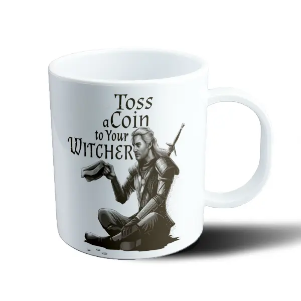 Taza de Plástico The Witcher Geralt Toss a Coin to Your Witcher