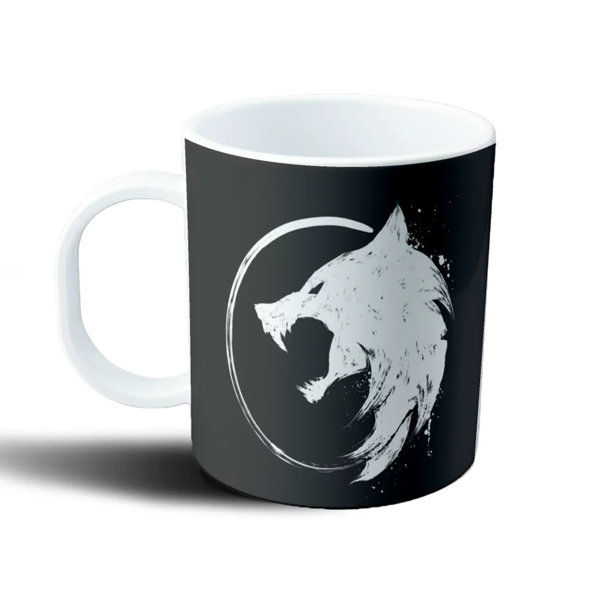Taza de Plástico The Witcher Lobo Gráfico - vista 2
