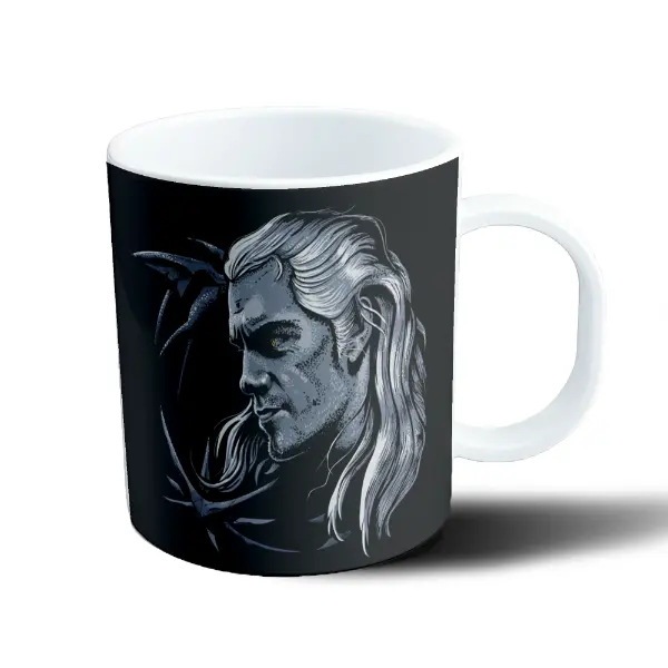Taza de Plástico The Witcher Geralt de Rivia Lobo