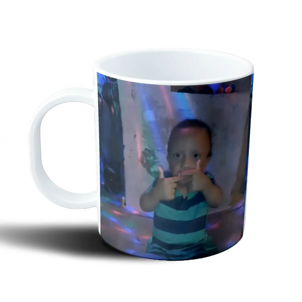 Taza de Plástico Thiago y Leo Niño Señalando - vista 2