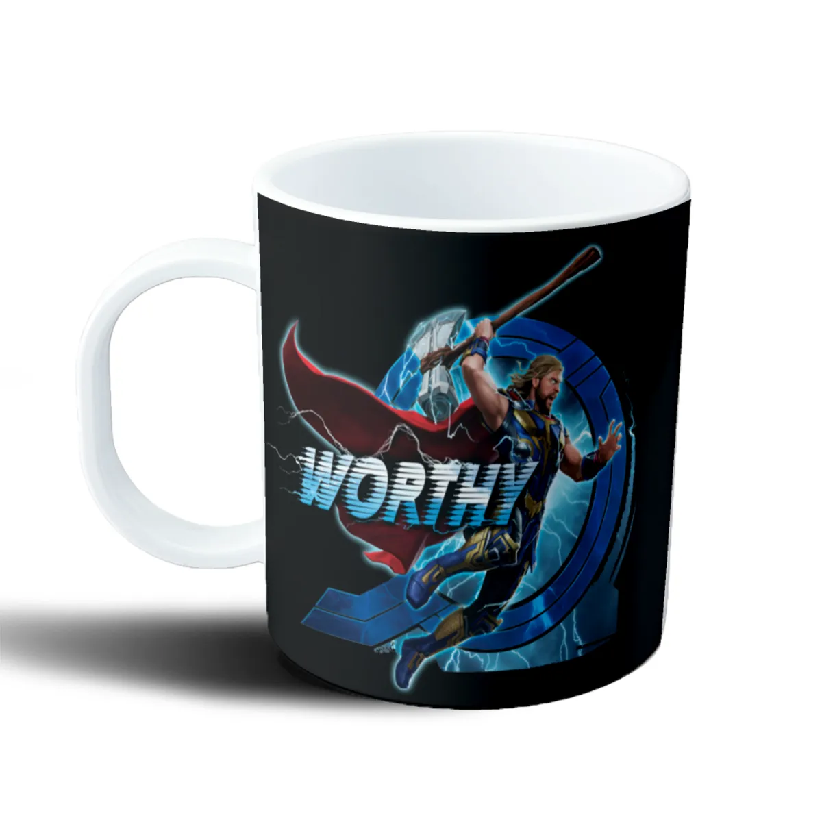Taza de Plástico Thor Worthy Mjolnir Rayos - vista 2