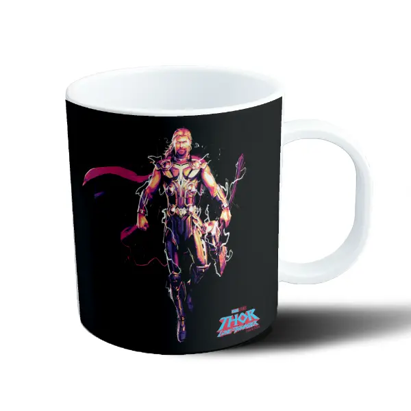 Taza de Plástico Thor Love and Thunder Relámpagos