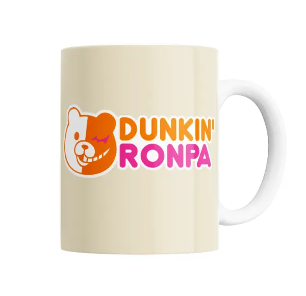 Taza de Cerámica Danganronpa Monokuma Dunkin' Ronpa