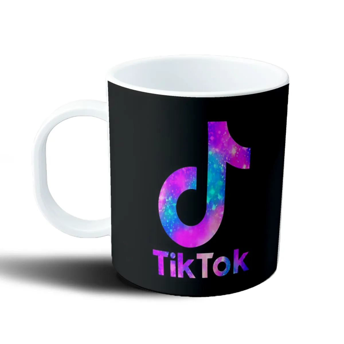 Taza de Plástico Tik Tok Logo Galaxia - vista 2