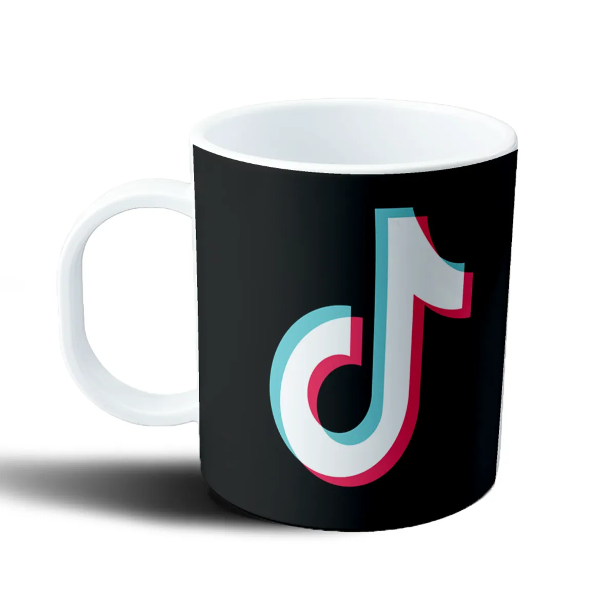 Taza de Plástico Tik Tok Logo Negro - vista 2