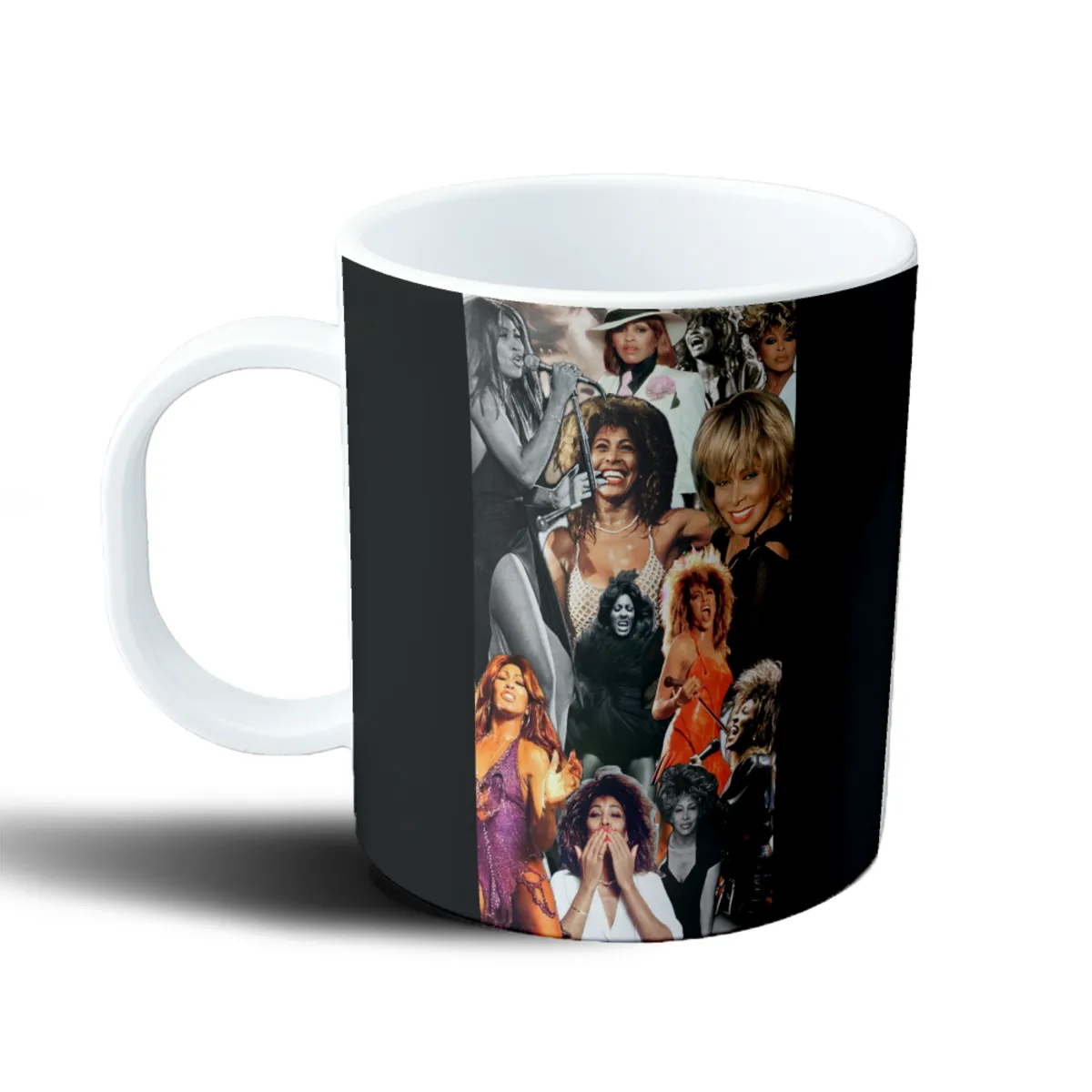 Taza de Plástico Tina Turner Collage Fotos - vista 2