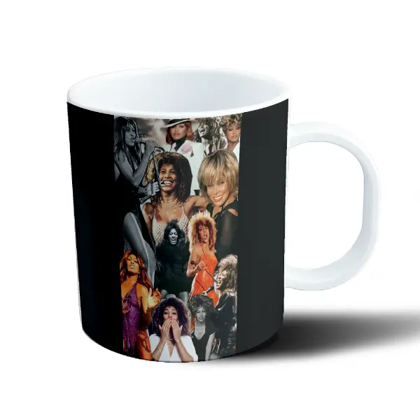 Taza de Plástico Tina Turner Collage Fotos