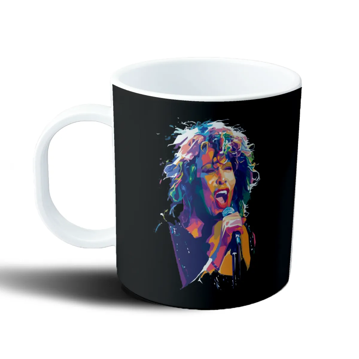 Taza de Plástico Tina Turner Cantante en Pop Art - vista 2