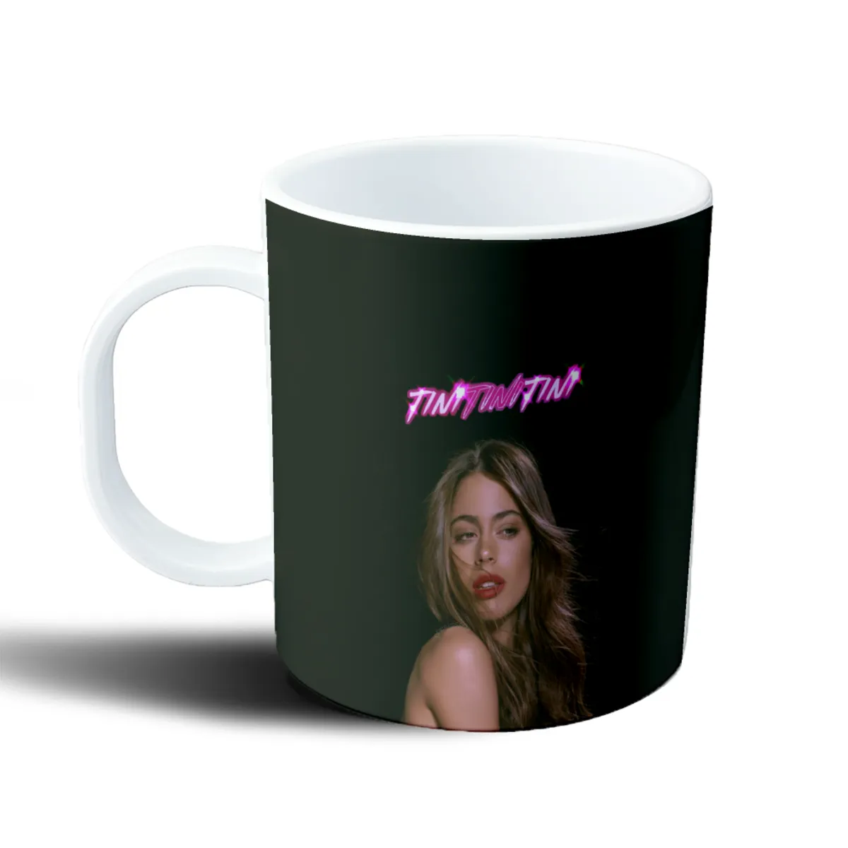 Taza de Plástico TINI Logo Neón Rosa - vista 2