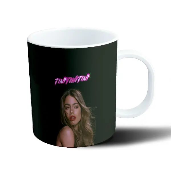 Taza de Plástico TINI Logo Neón Rosa