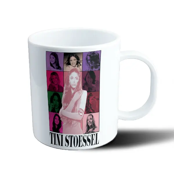 Taza de Plástico Tini Stoessel Collage Retro