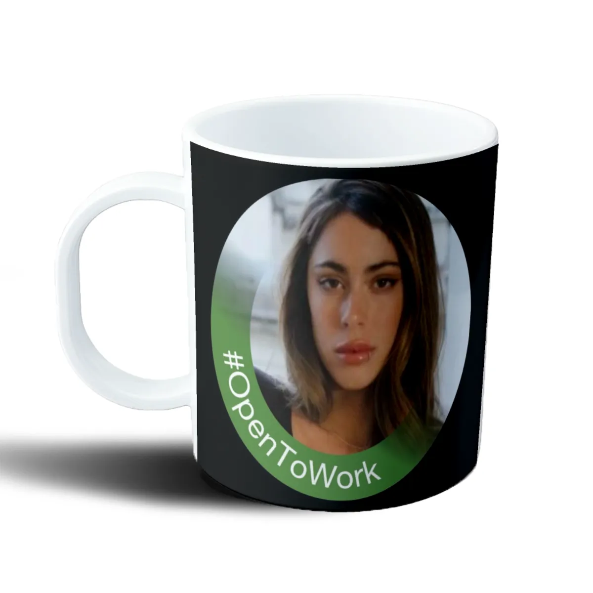 Taza de Plástico TINI Meme Open To Work - vista 2