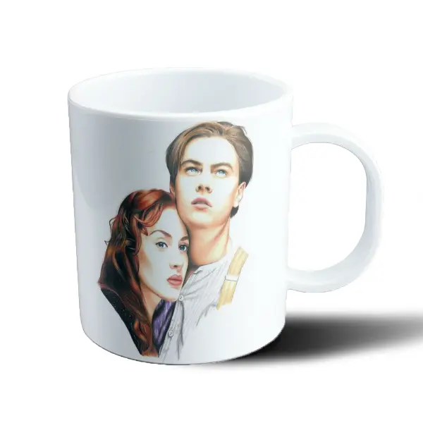 Taza de Plástico Titanic Jack y Rose