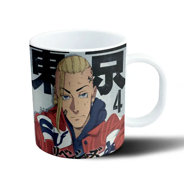 Taza de Plástico Tokyo Revengers Personaje Chaqueta Roja