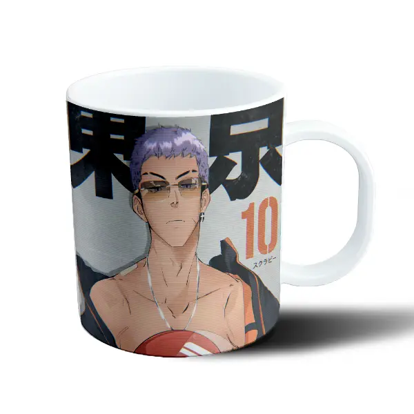 Taza de Plástico Tokyo Revengers Basquet Personaje de Pelo Violeta