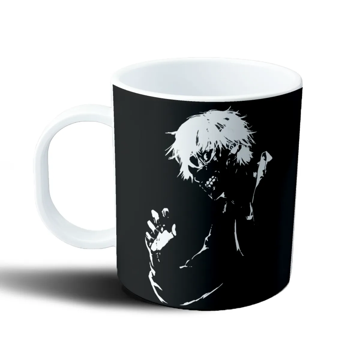 Taza de Plástico Tokyo Ghoul Kaneki Ken Blanco y Negro - vista 2