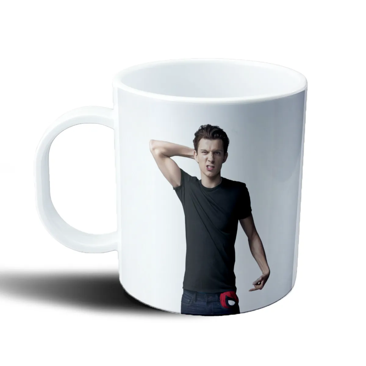 Taza de Plástico Tom Holland Spider-Man Pose Divertida - vista 2