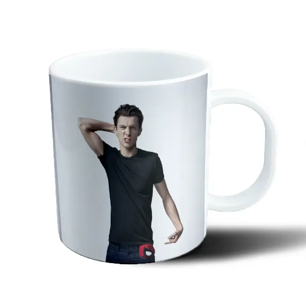 Taza de Plástico Tom Holland Spider-Man Pose Divertida