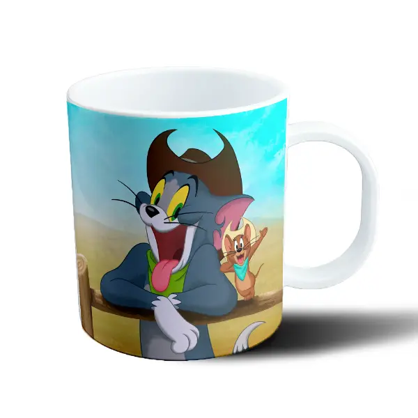 Taza de Plástico Tom y Jerry Vaqueros