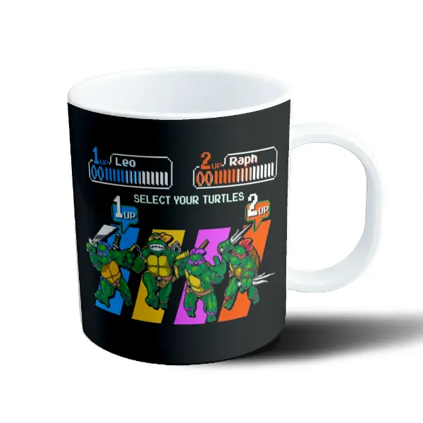 Taza de Plástico Tortugas Ninja Select Your Turtles Arcade