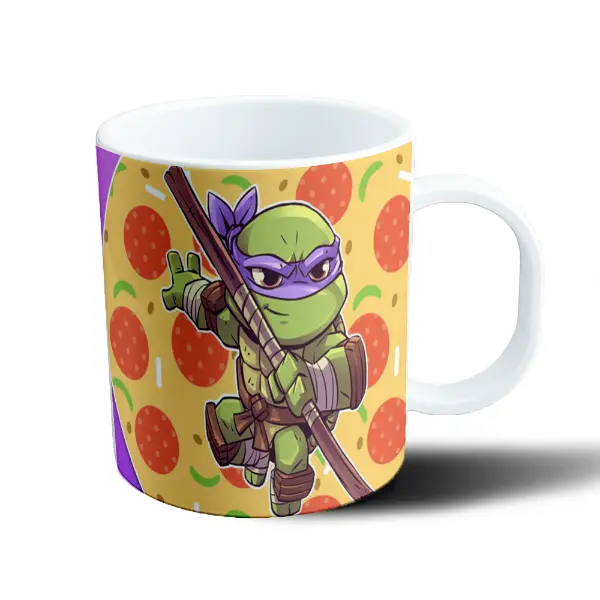 Taza de Plástico Tortugas Ninja Donatello Pizza