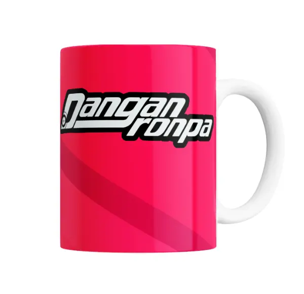 Taza de Cerámica Danganronpa Chica con Libro y Anteojos