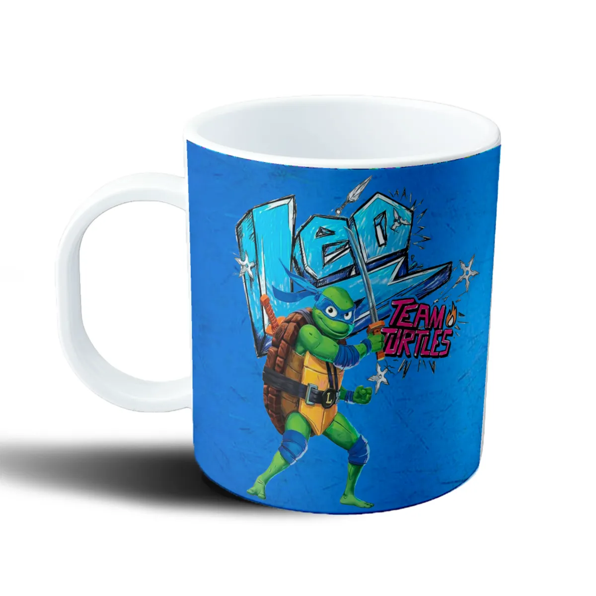 Taza de Plástico Tortugas Ninja Leonardo Team Turtles - vista 2
