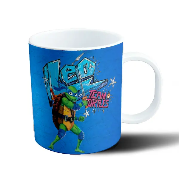Taza de Plástico Tortugas Ninja Leonardo Team Turtles