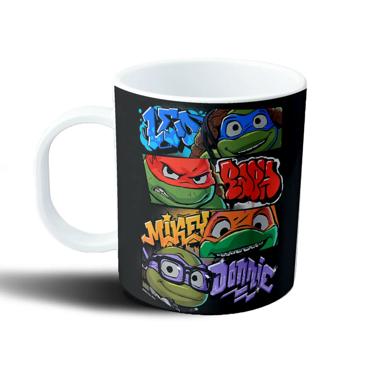 Taza de Plástico Tortugas Ninja Mutant Mayhem Leo Raph Mikey Donnie - vista 2