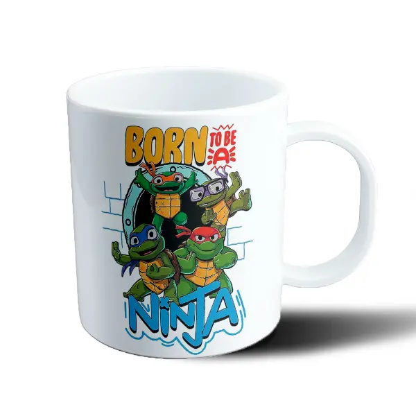 Taza de Plástico Tortugas Ninja Born to be a Ninja