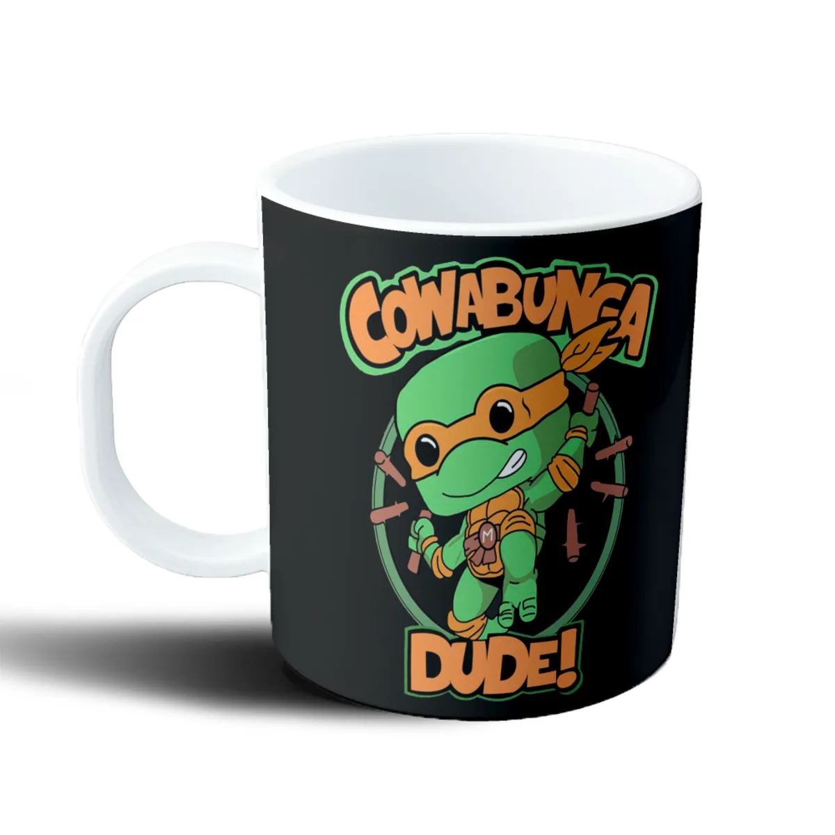 Taza de Plástico Tortugas Ninja Michelangelo Cowabunga Dude - vista 2